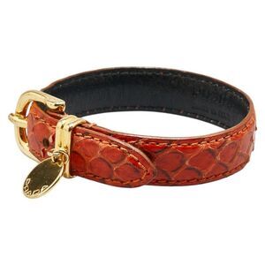 Prada Python Embossed Leather Bracelet